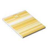 Bloc-note Bandes jaunes monogrammes (Incliné)