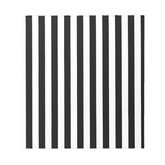 Bloc-note Bandes noires et blanches (Devant)