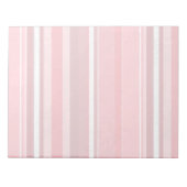 Bloc-note Bandes roses de bonbons (Devant)