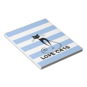 Bloc-note Bandes tendance whimsical drôle chat (Incliné)