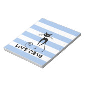 Bloc-note Bandes tendance whimsical drôle chat (Tourné)