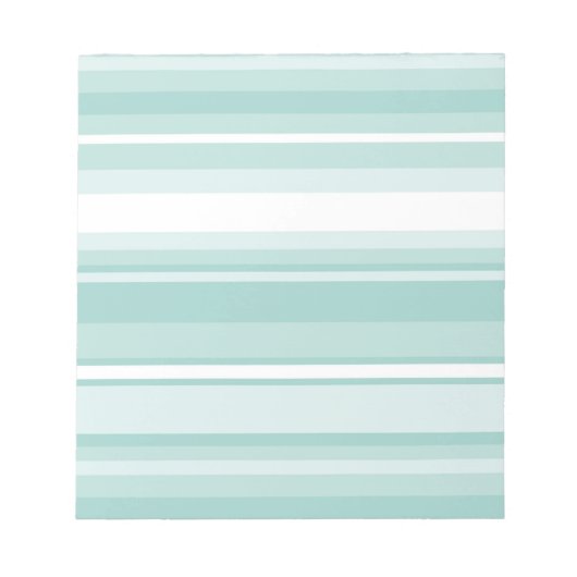 Bloc-note Bandes vertes à la menthe (Devant)