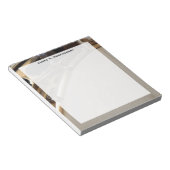 Bloc-note Banjo blanc et or Monogram Music (Incliné)