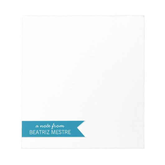 Bloc-note Bannière d'indicateur Notepads personnalisés | Ble (Devant)