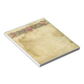 Bloc-note Bannière florale médiévale (Incliné)