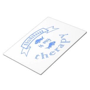 Bloc-note Bannière ruban La pêche est ma thérapie