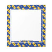 Bloc-note BARBADOS DRAPEAU Patriotique BARBADIEN Personnalis (Devant)
