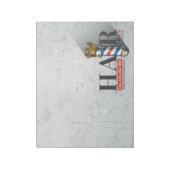 Bloc-note Barber Hair Shop King Crown Barber Pole Hair Salon (Tourné)