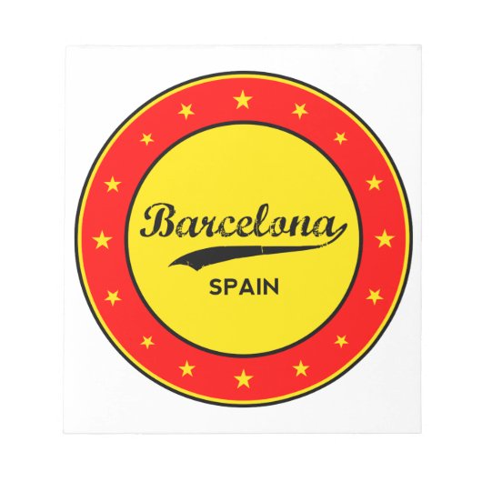 Bloc-note Barcelone, Spain, circle (Devant)