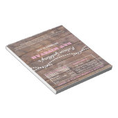 Bloc-note Barnwood Lights Bat mitzvah rose Wrappers (Incliné)