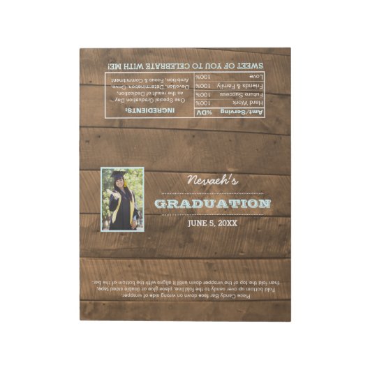 Bloc-note Barnwood Lights Graduation Favoriser les enveloppe (Tourné)
