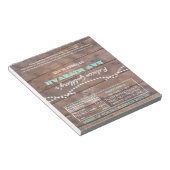 Bloc-note Barnwood Lights Turquoise Bat mitzvah Wrappers (Incliné)
