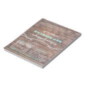 Bloc-note Barnwood Lights Turquoise Bat mitzvah Wrappers (Tourné)