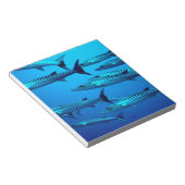 Bloc-note barracuda plongée mer profonde océan eau tropicale (Incliné)