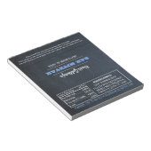 Bloc-note Barre Bleue Barre Mitzvah Candy Wrappers (Incliné)