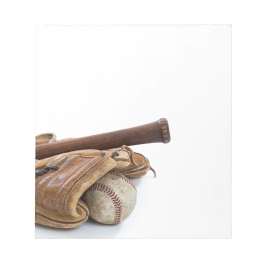 Bloc-note Base-ball et Batte Vintage (Devant)