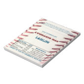 Bloc-note Baseball Anniversaire Favoriser le chocolat Wrappe (Tourné)