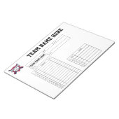 Bloc-note Baseball Lineup Cards (Incliné)