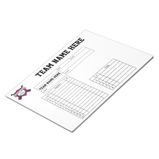 Bloc-note Baseball Lineup Cards (Incliné)