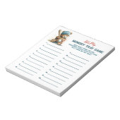 Bloc-note Baseball Teddy Boy Baby shower Memory Tray Jeu (Tourné)