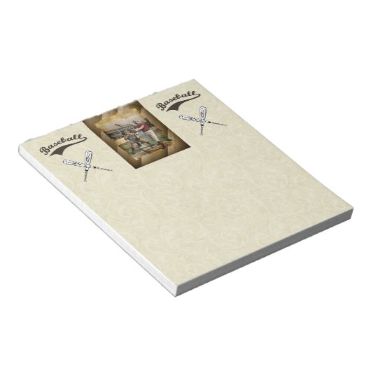 Bloc-note Baseball : Vintage (Incliné)