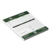 Bloc-note Basic Lawn Care Service Business Invoice Pad (Incliné)