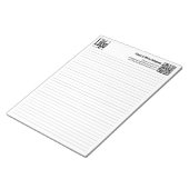 Bloc-note Basic Logo QR-code Black Line College Rule (Incliné)