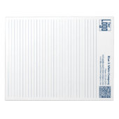 Bloc-note Basic Logo QR-code Blue Line College Rule (Devant)