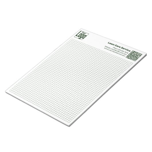 Bloc-note Basic Logo QR-code Green Grid Graph Calcpad (Incliné)