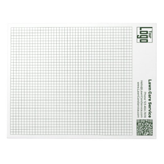 Bloc-note Basic Logo QR-code Green Grid Graph Calcpad (Devant)
