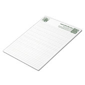 Bloc-note Basic Logo QR-code Green Line College Rule (Incliné)