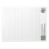 Bloc-note Basic Logo QR-code Green Line College Rule (Devant)