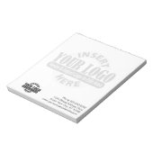 Bloc-note Basique avec logo d'entreprise en Arrière - plan (Tourné)