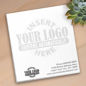 Bloc-note Basique avec logo d'entreprise en Arrière - plan