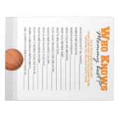 Bloc-note Basket Qui Connaît Maman Meilleur Pack De Jeux Pou (Devant)