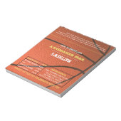 Bloc-note Basketball Anniversaire Favoriser le chocolat Cand (Tourné)