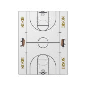 Bloc-note Basketball Court Layout Coaching (Tourné)