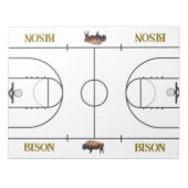 Bloc-note Basketball Court Layout Coaching (Devant)