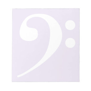 Bloc-note Bass Clef