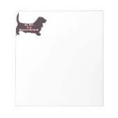 Bloc-note Basset Hound BFF (Devant)