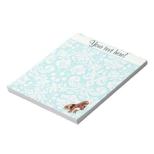 Bloc-note Basset Hound; cute (Tourné)