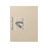 Bloc-note Basset Hound Peinture Chiot - Art Chien original (Tourné)