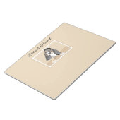 Bloc-note Basset Hound Peinture Chiot - Art Chien original (Incliné)