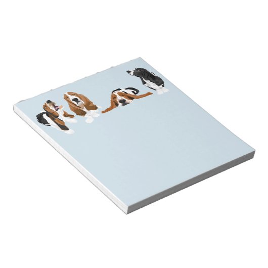Bloc-note Basset Hounds (Incliné)