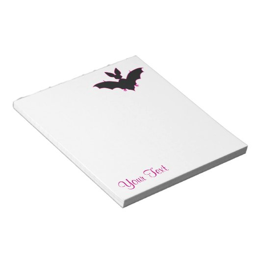 Bloc-note Bat d'Halloween (Incliné)