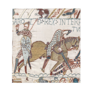 Bloc-note Bataille de Hastings - Bayeux Tapestry King Harold