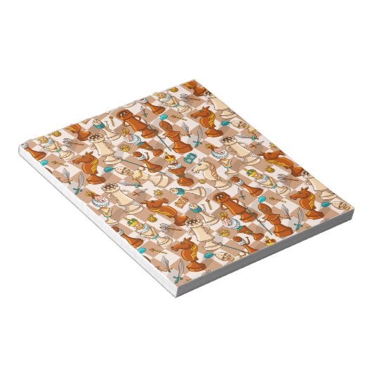 Bloc-note bataille d'échecs (Incliné)