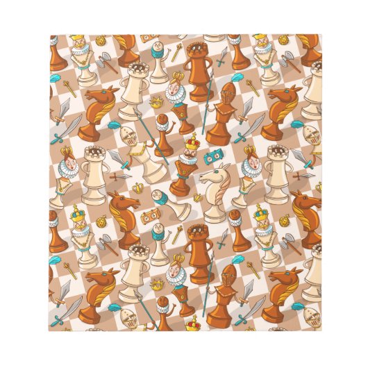 Bloc-note bataille d'échecs (Devant)