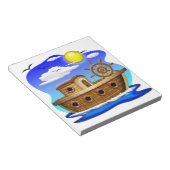 Bloc-note Bateau de pêche dessin animé (Incliné)