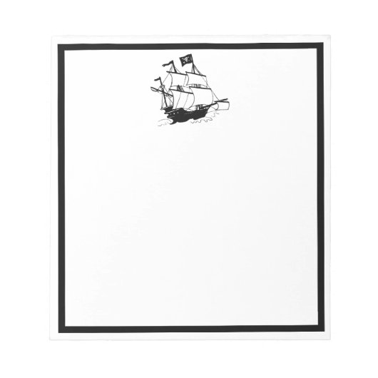 Bloc-note Bateau pirate (Devant)